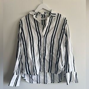 Reformation Linen Button Down Shirt Size Small